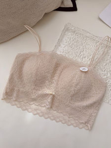 Lace Rabbit Ear Strapless Bra Womens Small Chest Illusory Short Style Inner Wear Nylon Fabric Spring 2025 Collection