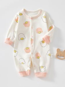 Recommend Small Clothes So Cute ~ Baby Jumpsuits Newborn Baby Jumpsuit Spring and Autumn Pure Cotton Boneless Romper