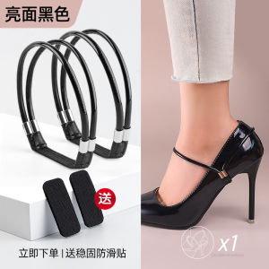 Elastic Diamond-Encrusted High Heel Anti-Drop Shoelaces Fixed Strap Shoe Ties Glittering Shoes Accessories Summer New Arrival