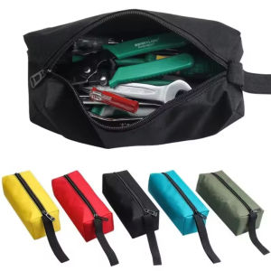 Hand Tool Bag Screws Drill Metal Parts Tools Pouch Waterproof Oxford Instrument Case Tool Organizer Multi Purpose Home Storage