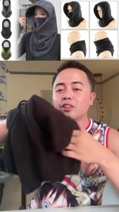 Outdoor cycling head cover face mask cold and windproof skiing warmth enlarged fleece fleece knitted hat