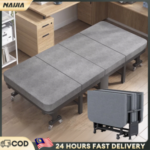 NAIJIA Luxury Folding Bed with Mattress Katil Lipat Reclining Chair Portable Adjustable Heavy Duty折疊床