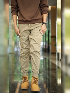 Quần dài kaki cargo pants nam nữ túi hộp túi đóng phối khuy sang chảnh (H7)