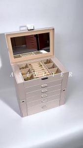 New 6-Layer Large-Capacity Jewelry Storage Box With European Style And Multi-Functional Display Box For Watches And Jewelry