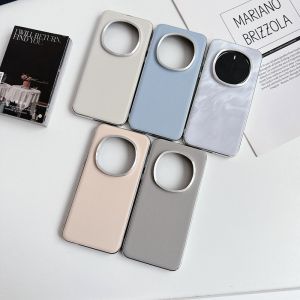 Simple Business Creative Electroplated Leather Phone Case for Honor Magic7pro Anti-Fall Protection Cover Men Women Style