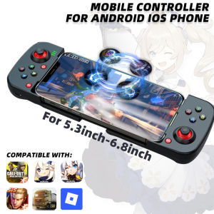 D3 Mobile Gamepad For Android ios Phone Game Controller Bluetooth-Compatible For Switch Control Stretch Joystick with Macro