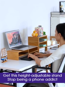 【SG】HXR Desktop Computer Elevated Stand Desk storage rack Monitor Riser Stand Office Height Increased Bracket