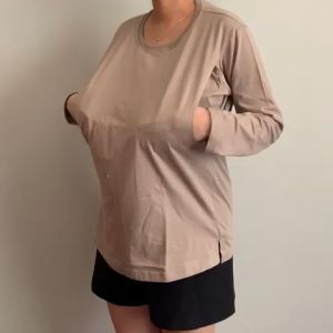 Nadókido Nursing Basic Tee Long Sleeve: Baju Kaos Menyusui yang Nyaman & Adem