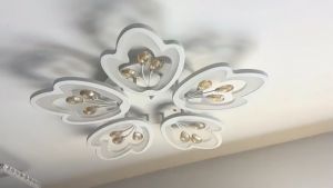 Đèn ốp trần trang trí 3 chế độ sáng  đèn mâm ốp trần trang trí phòng khách  phòng ngủ  phòng bếp kiểu dáng hiện đại - Bảo hành 2 năm