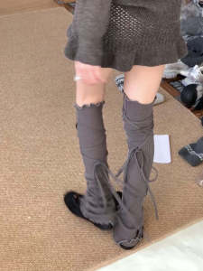 Loose Comfortable Womens Korean Vintage Feeling Tie-Wa Belted Bag Strap Design Sensation Outdoor Sport Bag Accessories