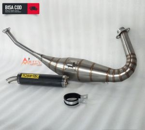 Knalpot Ninja 150 RR R SS Fullsystem TOSHTEC Karbon Non Cobra