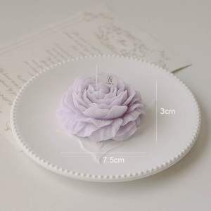 Elegant Flower Shaped Peony Soy Wax Aromatic Scented Candle Home Fragrance Aromatherapy Party
