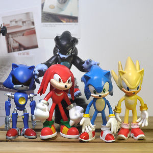 5 Super Sonic Sonic the Hedgehog Movable Joint Doll Garage Kit Model Childrens Toy Decoration
