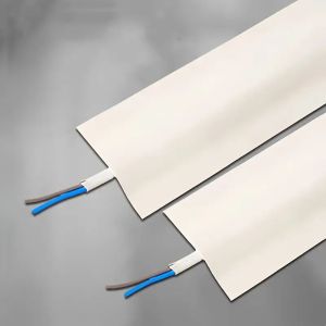 1PC 39.37in Surface Mounted Self-Adhesive Flexible Cable Duct Wall Desktop Invisible Cable Organizer Floor Covering Decoration