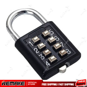 8 รหัสผ่านรหัสกุญแจสังกะอัลลอยด์กระเป๋าเดินทางที่ปลอดภัย รหัสสมาร์ทรหัสล็อค K2 Anti-Theft ล็อค