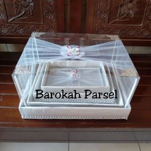KOTAK SESERAHAN PERNIKAHAN SET LENGKAP ISI 4 BOX HANTARAN PARCEL MIKA