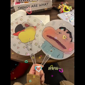 พัดพลาสติก พัดลายการ์ตูน พัดพกพา พัดมือจับ ของแจกน่ารักๆ