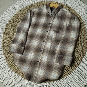 kemeja flanel wanita import lengan panjang distro tebal korean style trend terbaru 2023