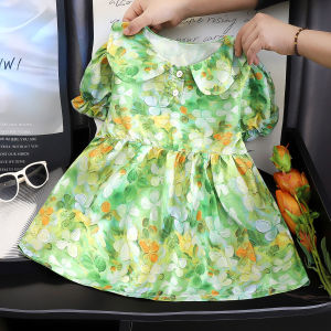 JIFANPAUL | Sweet Summer Floral Dress Princess Style Doll Collar