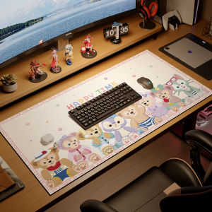 Cute Large Size Leather Mousepad Office Desk Mat Computer Keyboard Cartoon Pad Anti-Stain Waterproof Rectangular Shape