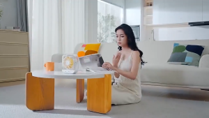 Quạt sạc mini để bàn Quạt bàn USB điện cao cấp Gió mạnh êm ái pin trâu dùng cho văn phòng & phòng ngủ Quạt nhỏ