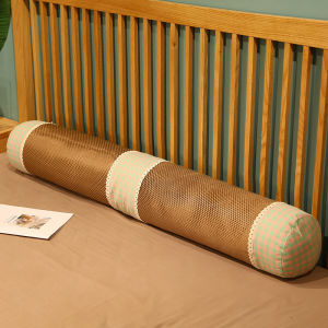 Đệm Dài Mùa Hè Bằng Gai Dầu Hình Trụ Có Thể Tháo Rời Cho Phòng Ngủ Đệm Đầu Giường Thoải Mái Thoáng Khí Có Thể Giặt Được Cho Phụ Nữ