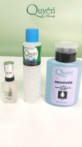 Combo 3: Sơn Dưỡng - Nước Rửa Móng Tay - Nước Pha Sơn Mỹ Phẩm Quyên Chính Hãng