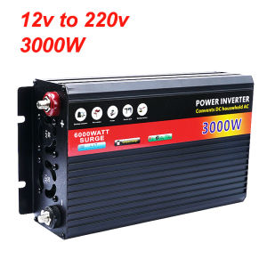 500W/1000W/2000W/3000W Car Inverter Power Inverter DC To AC 12V 24V To 220V Car Voltage Converter Transformer with USB Charger