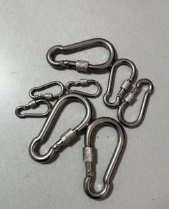 1PC Spring Snap Carabiner M4 M5 M6 M8 M10 304 Stainless Steel Quick Link Lock Ring Hook High Quality Shackle Chain Fastener Hook