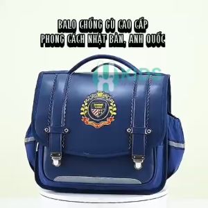 Balo chống gù cao cấp phong cách Anh Quốc Nhật Bản - Cặp sách đi học cho bé gái bé trai lớp 1-9 siêu nhẹ chống nước