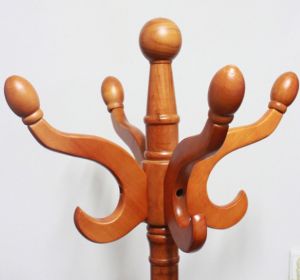 Simple Modern Wooden Clothes Hat Rack Stand Assembly Parts Floor Mounted Hook Support Legs Triangle Legs Bedroom Living Room Office Home