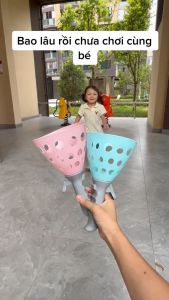 Cốc bắn bóng cầm tay vui nhộn đồ chơi cho bé đẩy hứng bắt bóng giúp phát triển tăng chiều cao vận động rèn tay mắt