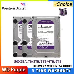 WD Purple 4TB 1TB 2TB 3TB 6TSurveillance Internal Hard Drive Disk 3.5" 64MCache SATA III 6Gb/s  HDD HD Harddisk for CCTV DVR NVR