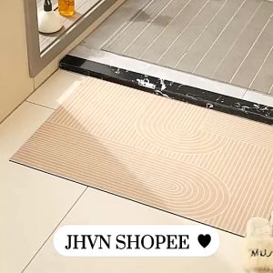JLIFE 40X60cm Bath Mat Bathroom Anti Slip Super Absorbent Quick Dry Shower Mats Rug Non-slip Floor Mats