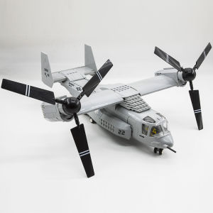 Military Fighter Jet Assembly Toy Block V22 Osprey Helicopter Tank War Machine Educational Building Blocks for Kids Adults