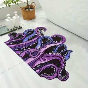 Thảm Phòng Tắm Khô Nhanh VIKAMA Octopus Silicoflora Thảm Trải Sàn Chống Trượt Thấm Nước Thảm Cửa Cao Su Để Trang Trí Nhà Cửa