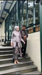 LALUNA Couple Kebaya Wisuda Lamaran Kondangan Elegan dan Modern Kemeja Batik Terbaru Baju Pasangan Viral Katun