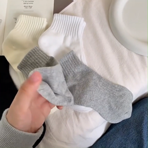 OFM-P647 Kaos Kaki Pendek Wanita Polos Semata Kaki / Kaus Kaki Sekolah Kantor Women Shock Korean