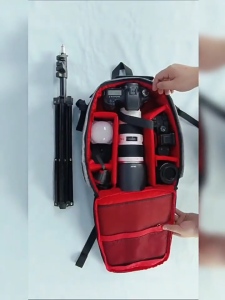 Camera bag suitable for Canon and Nikon photography bags multi-functional outdoor travel bag lightweight and dust-proof multi-functional backpack for two-shoulder carrying.
