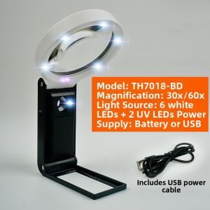High Definition Lighted Magnifying Glass For Repair Reading Carving Welding
