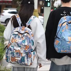 Backpack กระเป๋าเป้สะพายหลัง กระเป๋าเป้ ดีไซน์เก๋ๆ พร้อมส่ง 4 แบบ ผ้าไนลอน จุของได้เยอะ พกพาโน๊ตบุคได้