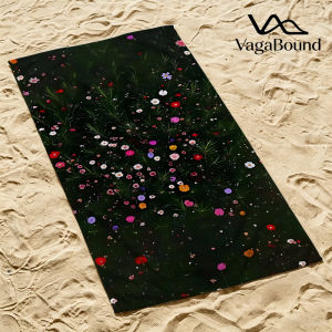 Midnight Garden Luxury Beach Towels Crafted from Combed Cotton Plush and Absorbent Beach Towel or Pool Towels