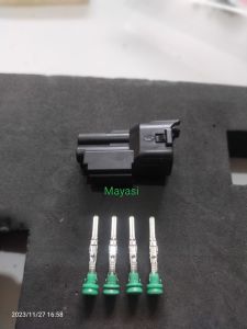 soket connector dlc honda empat 4 pin include terminalsoket dan karet waterproof original.