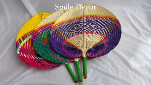 Quạt Cói Cầm Tay Smile Decor - Đồ Trang Trí Cổ Điển/Đa Dạng