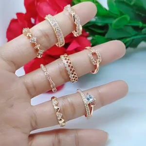 Cincin Perhiasan Aksesoris Lapis Emas Terlaris Tidak Mudah Luntur Tahan Lama dan Awet C74