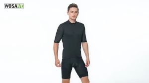 WOSAWE ผู้ชายเสื้อเจอร์ซีย์นักปั่นฤดูร้อนระบายอากาศแห้งเร็วแขนสั้นเสื้อกีฬาจักรยาน