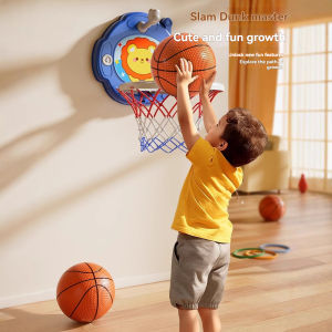 2025 New Childrens Basketball Frame Indoor Shooting Hanging Baby Basketball Stand 1-5 Year Old Baby Home Ball Toy No Punching