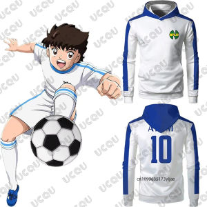 Anime Nankatsu Captain Tsubasa Hoodies For Children Autumn Winter Long Sleeve Sweatshirt Casual Pullover Sports Kids/Adult Tops