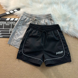 Summer Outdoor Nylon Fabric Quick Dry Reflective Belt Casual Shorts Men Sporty Knee-Length Windbreaker Urban Fashion Shorts