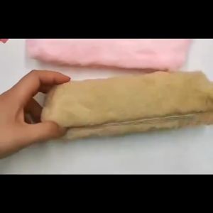 Korean Style Plush Bag for Stationery Cometic with Zipper Pencil Case School Suppies Girls Gift Wholesale Notebook Spring School Supplies